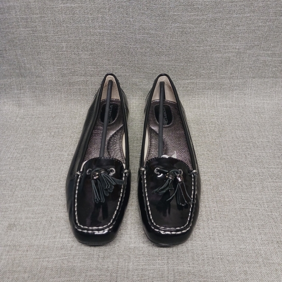 Authentic Sperry top sider brant point black patent women's size 9.5M - Picture 2 of 16